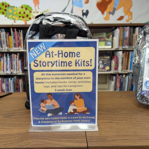 photo of at-home storytime kit