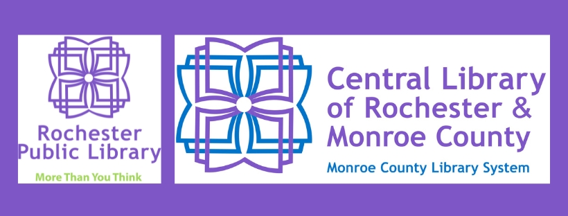 Rochester Public Library and Central Library logos