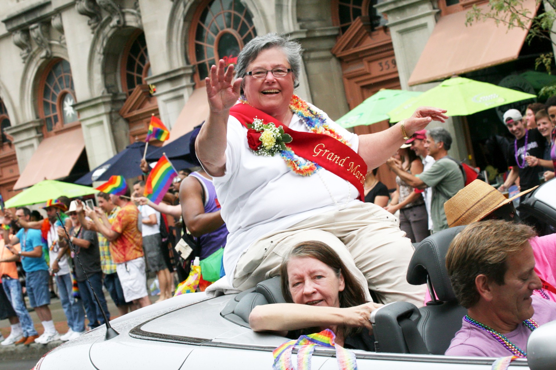 Evelyn Bailey, 2014 Pride Parade Grand Marshal. Photo credit: Annette Dragon Photography. Image used with permission