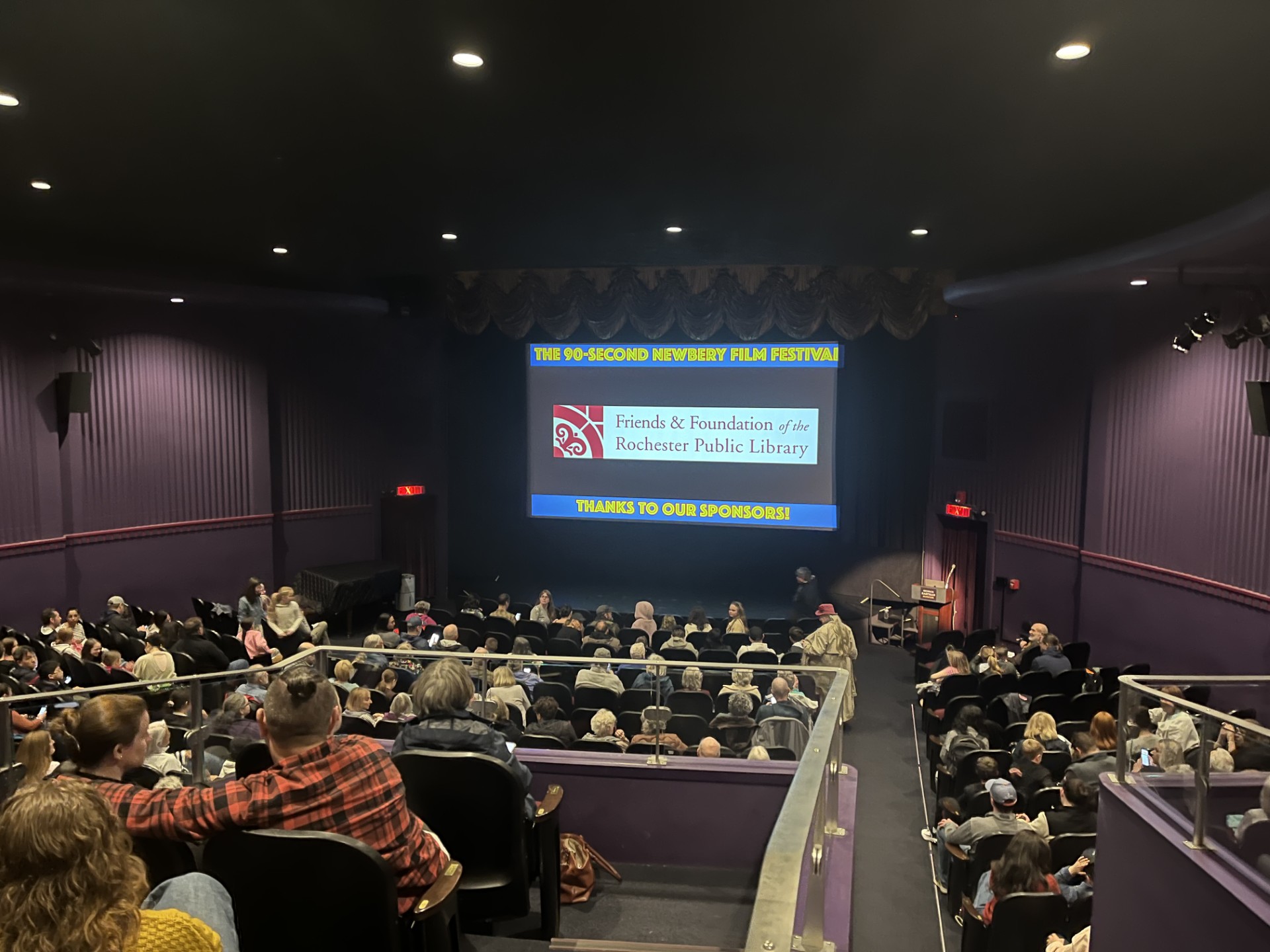 pic of audience and screen with FFRPL logo